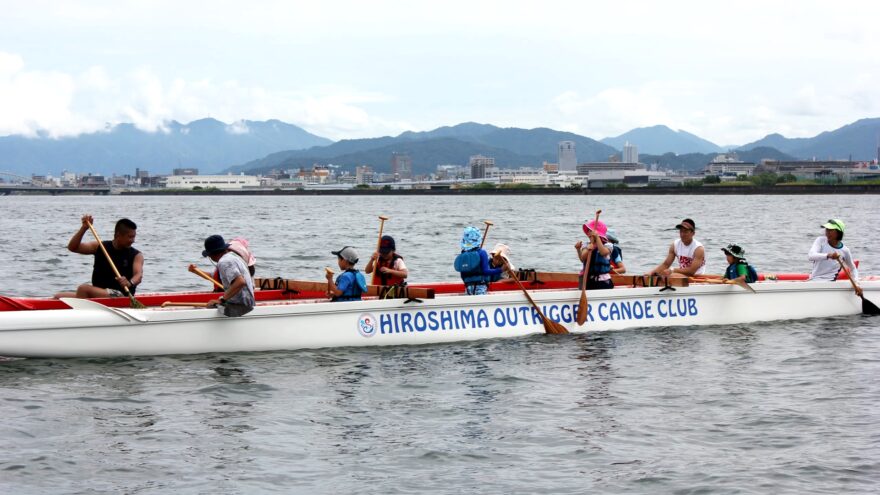 アウトリガーカヌーを広島で体験！